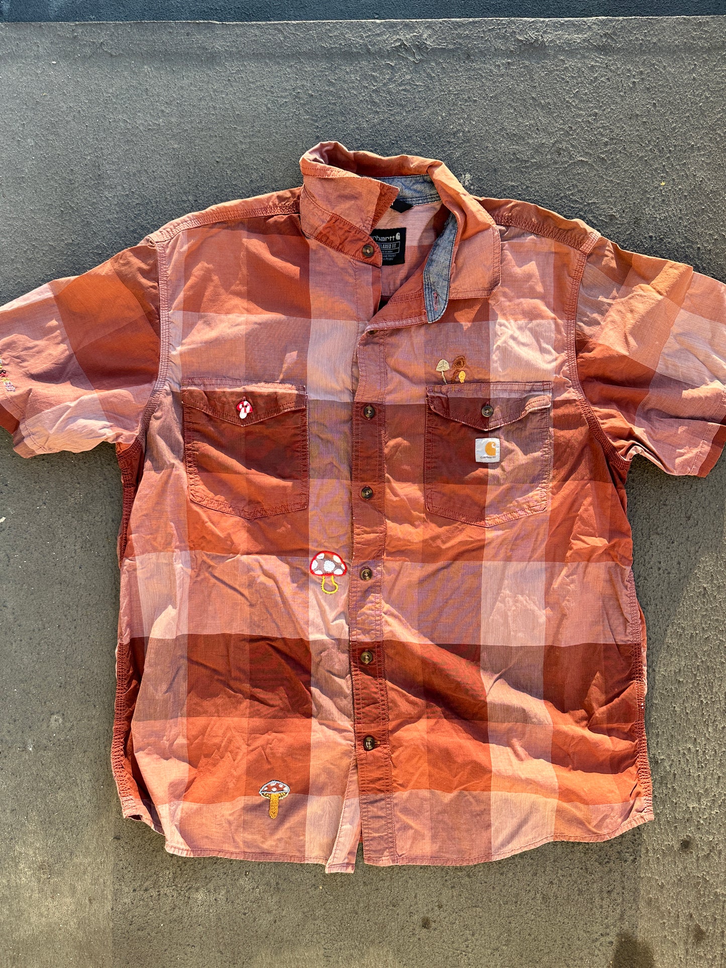 Carhartt Relaxed Fit Mushroom Button Up