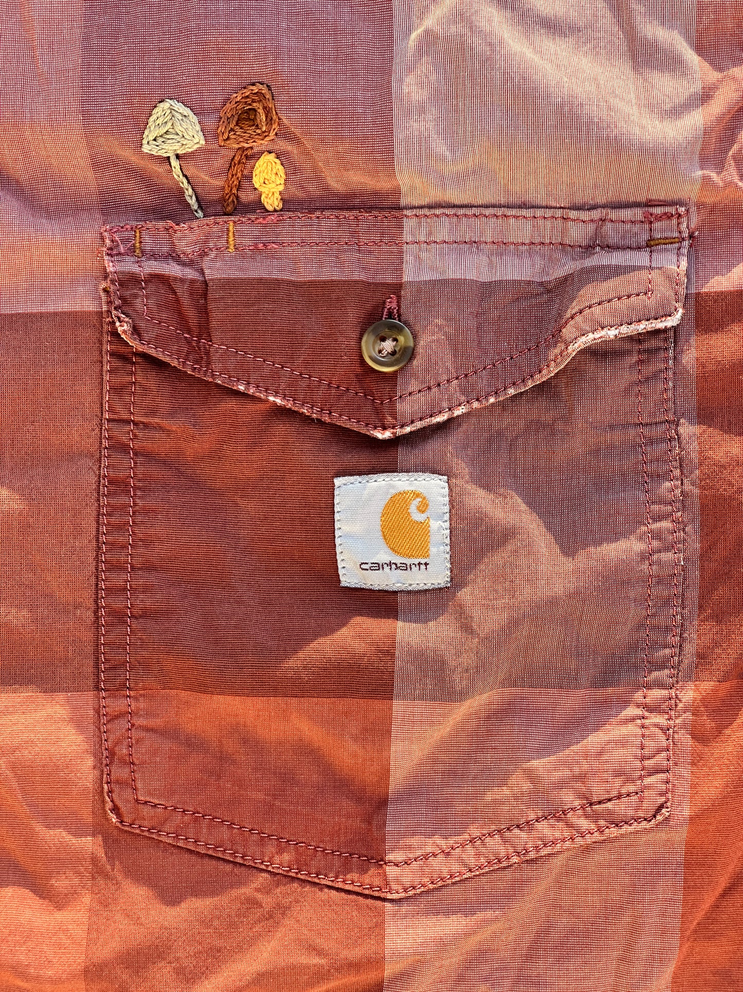 Carhartt Relaxed Fit Mushroom Button Up